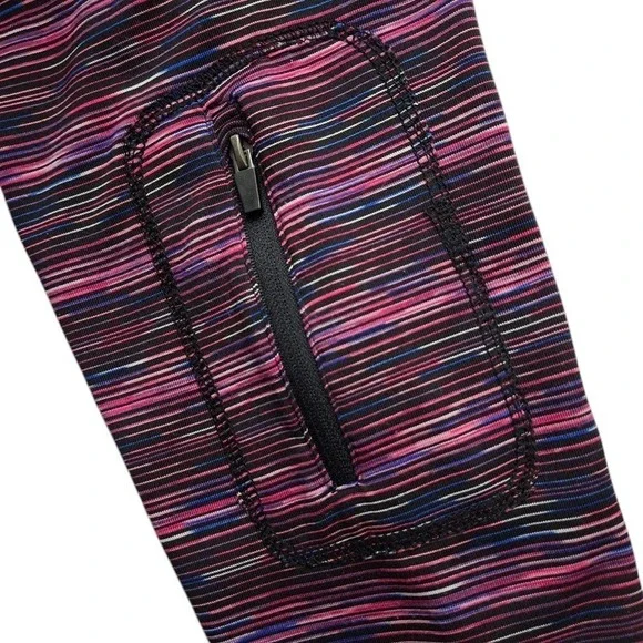 RBX Hoodie Women M Pink Purple Polyester Spandex Space Dye Full Zip Activewear - Picture 9 of 16